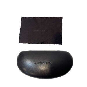 Michael Kors Hard Shell Sunglasses Case Dark brown clamshell